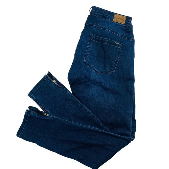 Denim Hunter Celina Zip Custom  dark blue denim Jeans size 31 - Picture 9 of 16